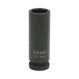 Cheie tubulara de impact lunga 19 mm, 78 mm, 1/2 inch, Cr-Mo Breckner