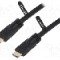 Cablu HDMI - HDMI, din ambele par&amp;#355;i, HDMI mufa, 30m, negru, LOGILINK - CHA0030