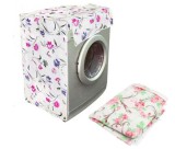 Husa Protectie Masina Spalat Rufe Universala Poliester, Model Floral Alb