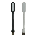 Set 2 lampi USB pentru laptop, LED, 1.2 W, 170x18x8 mm, Negru/Alb