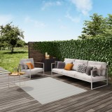 Covor Premium Belgian Model Essenza 48061-037, Marime 80 x 150 cm, Gri, Inaltime Fir 7 mm, Antialergic, Polipropilena, Living, Dormitor, Sufragerie, B