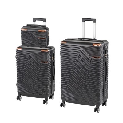 TraveLux Urban XX gurul&amp;oacute;s bőr&amp;ouml;nd szett fekete foto