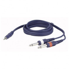 Cablu audio Jack 3.5 stereo la 2 Jack 6.3 mono DAP Audio FL-31150-1.5m foto