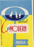 Romania RSR Fluturas publicitar hotel modern Mamaia ONT oficiul national de turism Carpati
