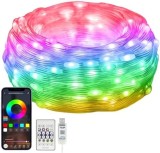 Ghirlanda decorativa LED RGB BT+telecomanda 20m IP65