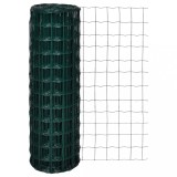vidaXL Euro gard, verde, 10 x 1,2 m, oțel