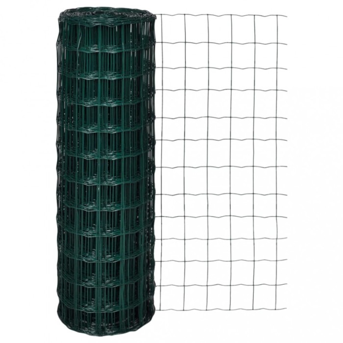 vidaXL Euro gard, verde, 10 x 1,2 m, oțel 140574