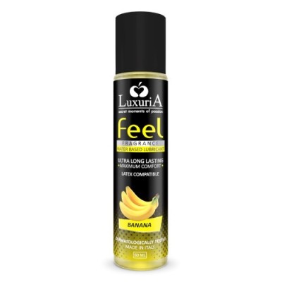 Lubrifianti cu arome - Luxuria Feel Lubrifiant cu Aroma Ultra Rezistent 60 ml Banane Confort Maxim Testat Dermatologic foto