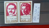 TS21 - Timbre serie DDR - 1971 Mi1650-51, Stampilat