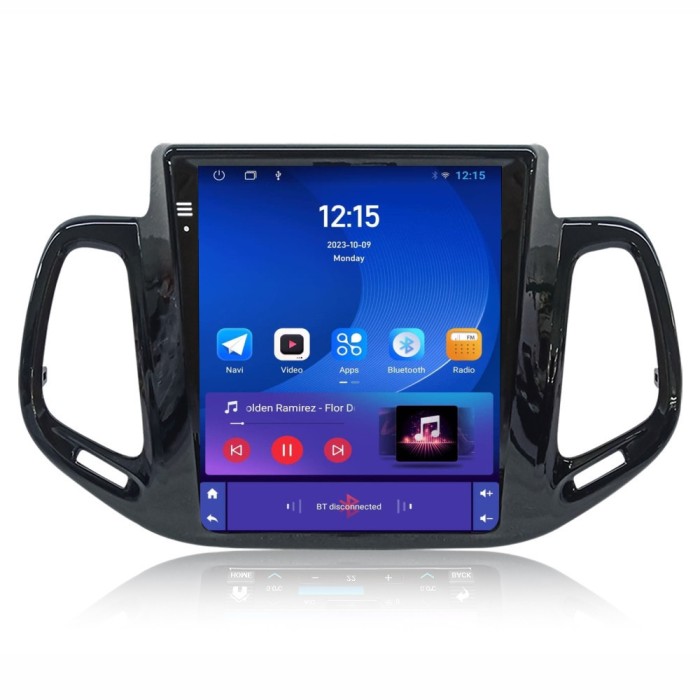 Navigatie dedicata cu Android tip tesla Jeep Compass II dupa 2016, 1GB RAM,