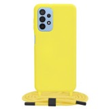 Husa pentru Samsung Galaxy A23 4G / A23 5G - Techsuit Crossbody Lanyard - Yellow