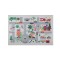 Covor decorativ pentru camera copiilor model pista de curse, 150 x 100 cm