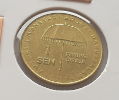 21. Moneda Brunei 1 sen (Golden Jubilee) (tiraj 2017 - 3000 buc) foto