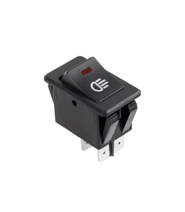 Intrerupator cu bec pentru far auto ASW-17 ON-OFF 4 pini 12V 35A cu retinere