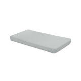 Cearceaf cu elastic, Sensillo, Pentru patut, Viscoza de bambus, Antialergic, 120x60 cm, 0 luni+, Grey