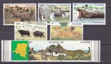 Zair 1982 fauna parc national Virunga MI 779-785 MNH