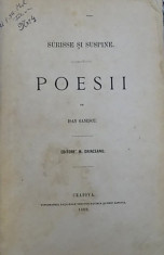 SURISSE SI SUSPINE - POESII de IOAN GANESCU , 1869 foto