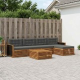 vidaXL Set de canapele de exterior 6 pcs Natural și Antracit 3383255