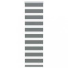 Jaluzea tip zebra gri &icirc;nchis lățime țesătură 40,9 cm poliester