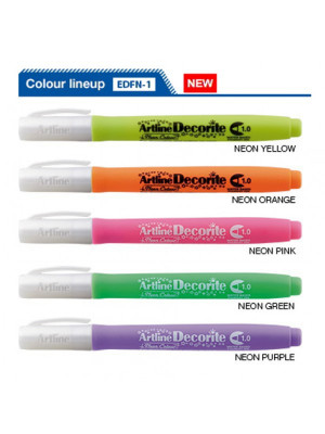 Marker Artline Decorite, Varf Rotund 1.0mm - Roz Neon foto