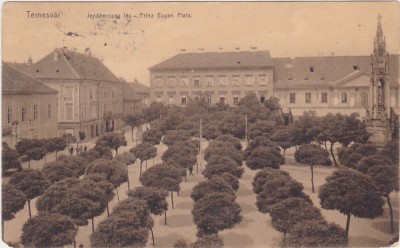 Timisoara Jenő herceg-t&amp;eacute;r Piaţa Prinţul Eugen ND foto