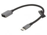 Cablu USB A la USB C 0.15m Gri, Vention