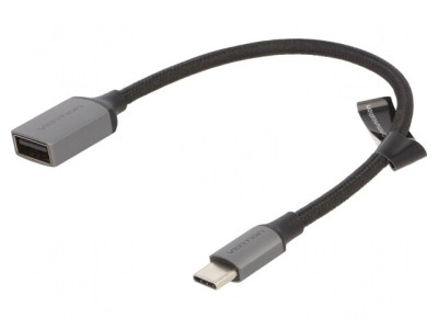 Cablu USB A la USB C 0.15m Gri foto