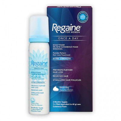 Spuma - Minoxidil Regaine 5%, Tratament Impotriva Caderii Parului, pentru Femei, 1x 60ml, 2 luni aplicare foto