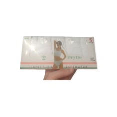Chiloti Dama 5 Buc. intr-un set culoare alb fara imprimeu, marimi de la M-4XL foto