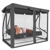 Rezerva plasa tantari pentru balansoar, gri, 225x115x165 cm, Springos