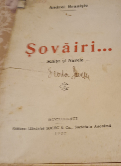 SOVAIRI ANDREI BRANISTE 1922
