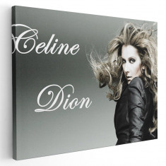 Tablou afis Celine Dion cantareata 2259 Tablou canvas pe panza CU RAMA 70x100 cm foto