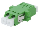 Conector fibră optică soclu cuplă duplex monomod SM LCA