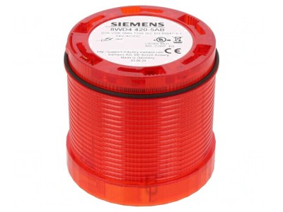 Semnalizator Luminos LED Roșu 24V IP65 foto