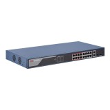 SWITCH. PoE Hikvision, port 10/100x 16 | Gigabit x 2, rackabil, carcasa metalica, &quot;DS-3E1318P-EI&quot; (timbru verde 2 lei)