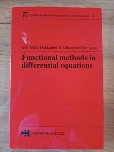 Functional methods in differential equations- Veli Mati Hokkonon, Gheorghe Morosanu foto
