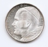 Vatican 500 Lire 1979 - Papa Ioan Paul al II-lea, AN I, Argint 11g/835, 29,3 mm, KM-148 UNC !!! (necirculata)