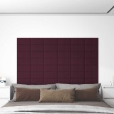 Cumpara ieftin Panouri de perete 12 buc. violet 30x15 cm textil 0,54 m&sup2;