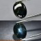 Safir stelat oval caboson albastru verzui 6 ct
