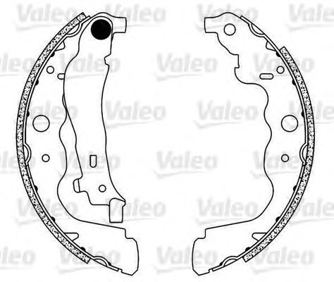 Set saboti frana DACIA DUSTER (2010 - 2016) VALEO 564104