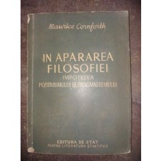 In apararea filosofiei- Maurice Cornforth