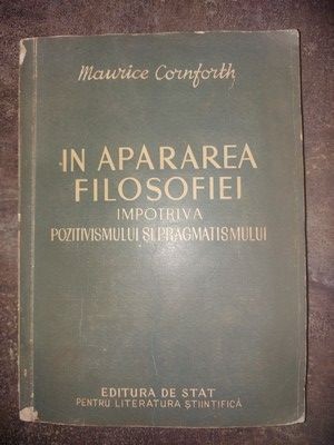 In apararea filosofiei- Maurice Cornforth foto