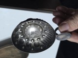 Lot vintage de 2 obiecte lemn si metal