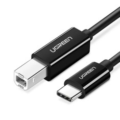 CABLU USB Ugreen pt. imprimanta, &quot;US241&quot; USB Type-C (T) la USB 2.0 Type-B (T), 1m, negru, &quot;45034&quot; (timbru verde 0.08 lei) - 6941876240340