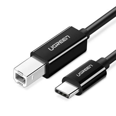 CABLU USB Ugreen pt. imprimanta, &amp;quot;US241&amp;quot; USB Type-C (T) la USB 2.0 Type-B (T), 1m, negru, &amp;quot;45034&amp;quot; (timbru verde 0.08 lei) - 6941876240340 foto