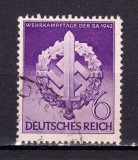 ✅ (S43) Germania Reich 1942 &quot;Ziua Eroilor - trupele SA &quot; serie completa Michel 818, stampilat - diferite stampile !, Nestampilat