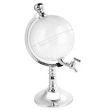 Dozator pentru bauturi FOXMAG24, in forma de Glob Pamantesc, plastic, transparent, 3.5 l