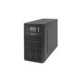 Sursă de alimentare ne&icirc;ntreruptibilă Qoltec UPS | 3kVA | 3000W | Factor de putere 1,0 | LCD | EPO | USB | On-line