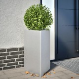 Cumpara ieftin Jardiniere grădină, 2 buc. 50x43x75 cm oțel galvanizat triunghi