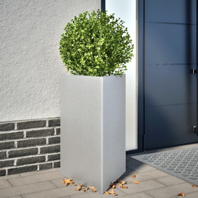 vidaXL Jardiniere grădină, 2 buc. 50x43x75 cm oțel galvanizat triunghi 851182 foto